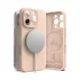 Ringke custodia iPhone 16 Pro Silicone Magnetic Pink Sand