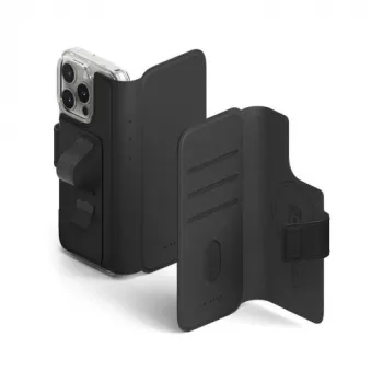 Custodia Ringke iPhone 16 Pro Max/16 Plus Folio Wallet magnetico nero