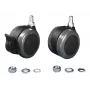 Rittal 6148.000 set di rotelle per cassetti, nero-grigio