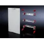 Rittal ISV modulo guide portapparecchiature SV 9666.220 500x450mm lamiera d'acciaio grigio RAL 7035