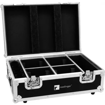 ROADINGER flightcase per 4x AKKU TL-3 Trusslight QuickDMX con caricabatterie integrato 31005126