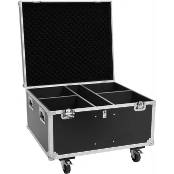 Roadinger Flightcase per 4x THA-100F MK3 con ruote Nero 885x780x620 mm 100 kg