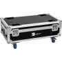ROADINGER Flightcase per 6 AKKU IP UP-4 Plus HCL Spot WDMX con funzione di ricarica 31005215