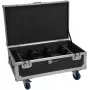 ROADINGER flightcase per 6x Futurelight AKKU UP-4 QCL Spot QuickDMX MK2 con funzione di ricarica e ruote 31005255