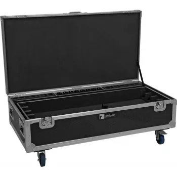 ROADINGER Flightcase per 8x AKKU IP Pixel Tube 360° PRO CRMX con funzione di ricarica e ruote