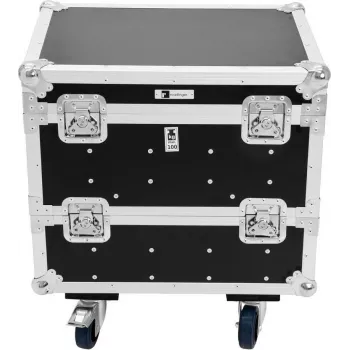 ROADINGER flightcase per 8x Eurolite IP PIX Strobe RGB CW+WW con ruote 64x46,5x56,5cm