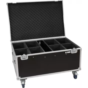 ROADINGER Flightcase 8x LED IP PAR 12x8W QCL/12x9W SQL Spot con ruote 31005202