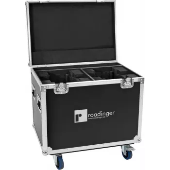 ROADINGER flightcase per 2x EUROLITE DMH-190 Moving Heads con ruote nero