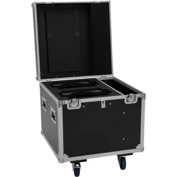 ROADINGER Flightcase PRO 2x IP TMH-W285 con ruote Nero portata 100kg
