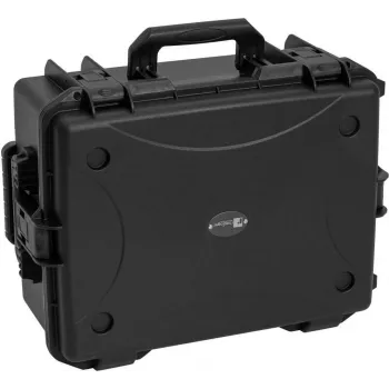 ROADINGER valigia in plastica per 8x AKKU Flat Light con trolley 55x42x26cm nero