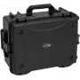 ROADINGER valigia in plastica per 8x AKKU Flat Light con trolley 55x42x26cm nero