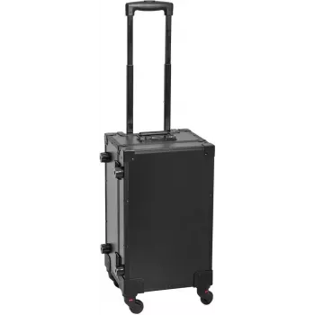 ROADINGER UKC-4R valigia trolley universale con manico telescopico nero, dimensioni interne 45,5 x 27,5 x 20 cm