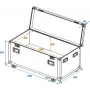 ROADINGER Universal Tour Case 120 cm con ruote Professional 30126413