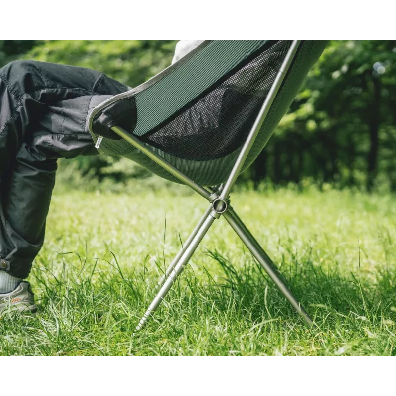 ROBENS Pilgrim Sedia da campeggio pieghevole 120 kg nero/grigio
