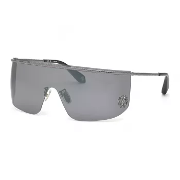 Roberto Cavalli SRC012M99530X Occhiali da sole unisex - Montatura oversize squadrata con protezione UV400