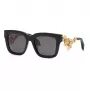 Roberto Cavalli SRC041M520700 Occhiali da sole unisex - Montatura nera, lenti grigio sfumato, 52 mm