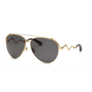 Roberto Cavalli SRC090M650300 Occhiali da sole da donna - Montatura in acetato, protezione UV400, lente 65mm