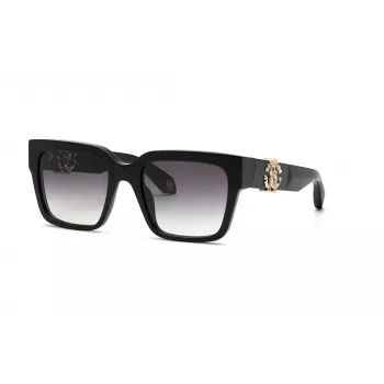 Roberto Cavalli occhiali da sole donna SRC040M540700 54mm farfalla quadrati nero grigio sfumato UV400