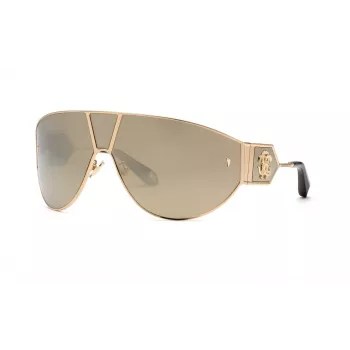 Occhiali da sole donna Roberto Cavalli SRC093-76300G 76mm lenti gradient grigie montatura nera