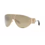 Occhiali da sole donna Roberto Cavalli SRC093-76300G 76mm lenti gradient grigie montatura nera