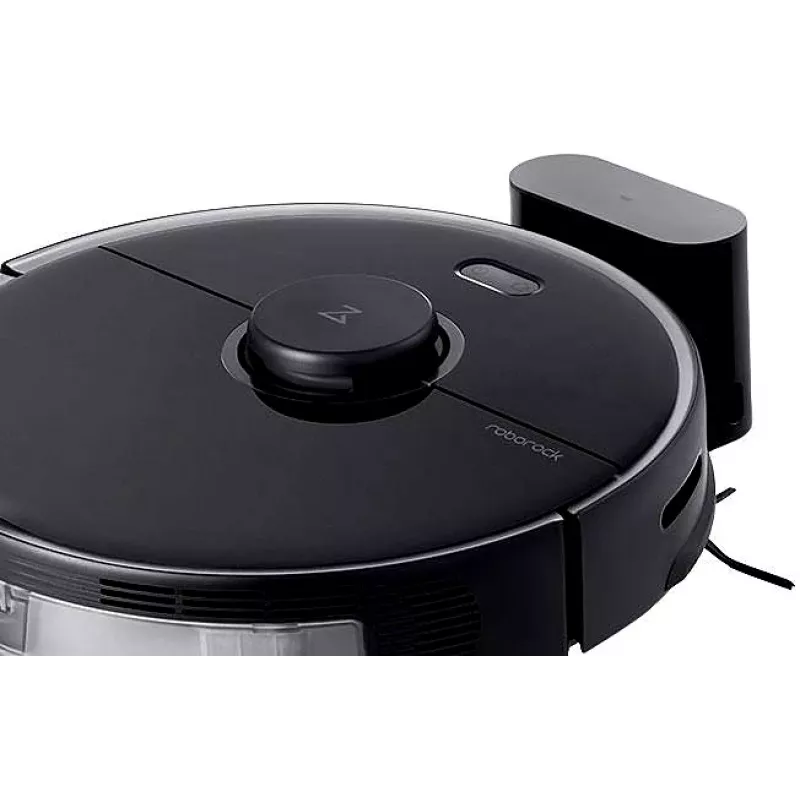 Roborock S5 Max Robot Aspirapolvere - Senza Sacco - Nero - Rotondo - 0,46 L - Tappeto - Pavimento Duro