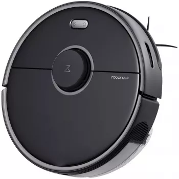 Roborock S5 Max Robot Aspirapolvere - Senza Sacco - Nero - Rotondo - 0,46 L - Tappeto - Pavimento Duro