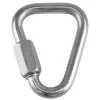 Rock Empire Maillon Delta 8 mm moschettone in acciaio zincato – connettore a vite 40 kN