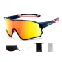 Rockbros 10134PL occhiali da bici polarizzati - blu e rosa