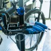 ROCKBROS MP-02 mini pompa a mano 100 PSI lega di alluminio supporto al telaio nero