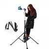 ROCKBROS MP-02 mini pompa a mano 100 PSI lega di alluminio supporto al telaio nero