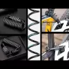 ROCKBROS T609 Lucchetto per bici con cavo a combinazione 1,5 m - Nero