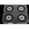 Rockstable Elemento di raffreddamento da 19 pollici – Cassetto ventole – ventola integrata – Acciaio – Nero – 1 pezzo – 2,92 kg (RS19-FT68)