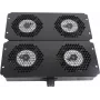 Rockstable Elemento di raffreddamento da 19 pollici – Cassetto ventole – ventola integrata – Acciaio – Nero – 1 pezzo – 2,92 kg (RS19-FT68)
