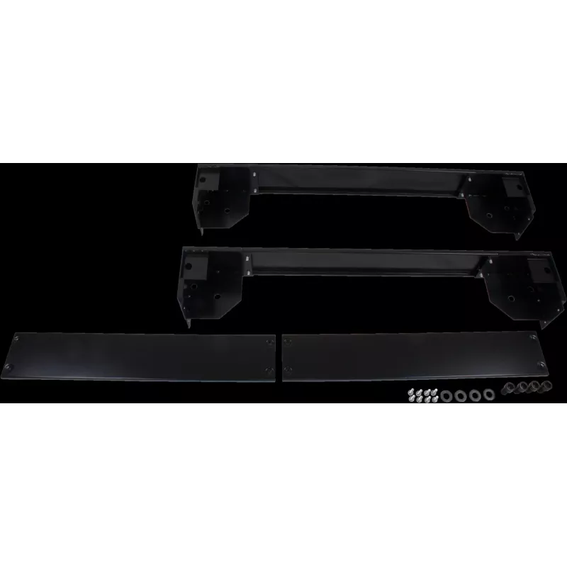 Rockstable Piano a rulli 19 pollici - nero - acciaio SPCC - 800x800 mm - RS19-PH8810