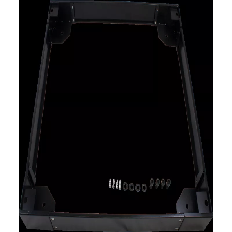 Rockstable Piano a rulli 19 pollici - nero - acciaio SPCC - 800x800 mm - RS19-PH8810