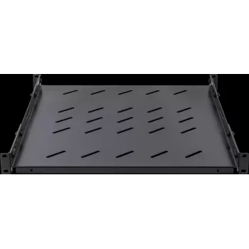 Rockstable RS19-SFH78 ripiano 19 pollici 1U portata elevata, acciaio SPCC, nero