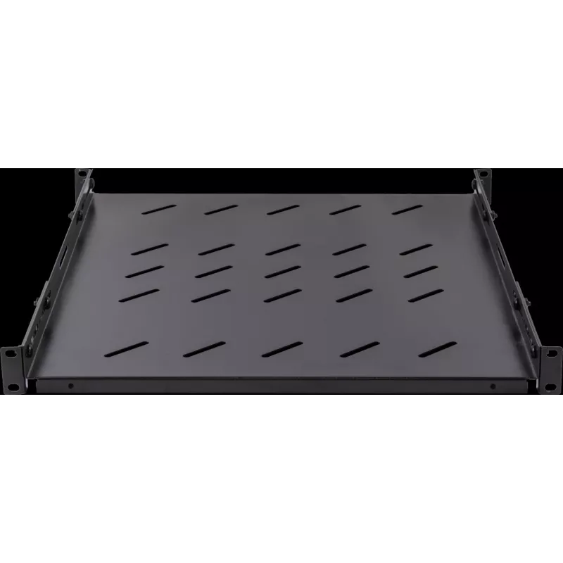 Rockstable RS19-SFH78 Ripiano per carichi pesanti da 19 pollici 1U, acciaio SPCC, Nero