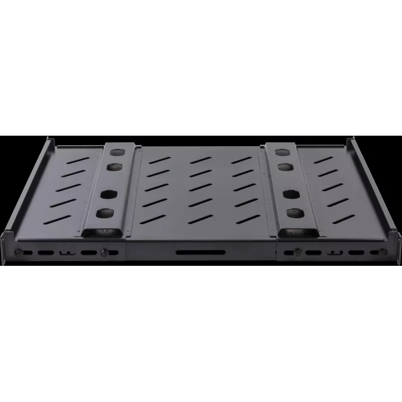 Rockstable RS19-SFH78 Ripiano per carichi pesanti da 19 pollici 1U, acciaio SPCC, Nero