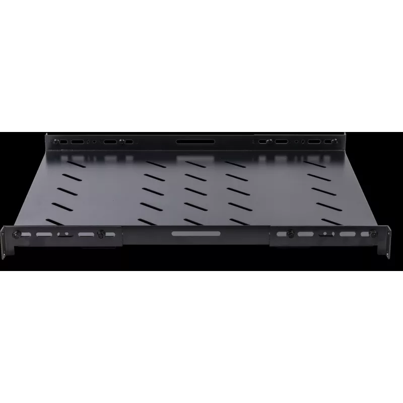 Rockstable RS19-SFH78 Ripiano per carichi pesanti da 19 pollici 1U, acciaio SPCC, Nero