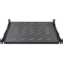 Rockstable RS19-SFH78 Ripiano per carichi pesanti da 19 pollici 1U, acciaio SPCC, Nero