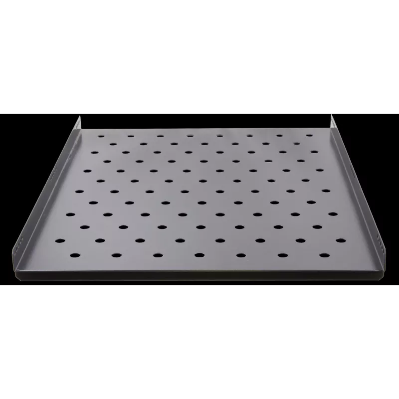 Rockstable RS19-FH69 1U Ripiano da 19 pollici, acciaio, nero