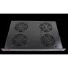 Rockstable Elemento di ventilazione 1U da 19 pollici - Ventola - Ventola integrata - 440 m³/h - Acciaio - Nero - 1 pezzo (RS19-FT1U4)