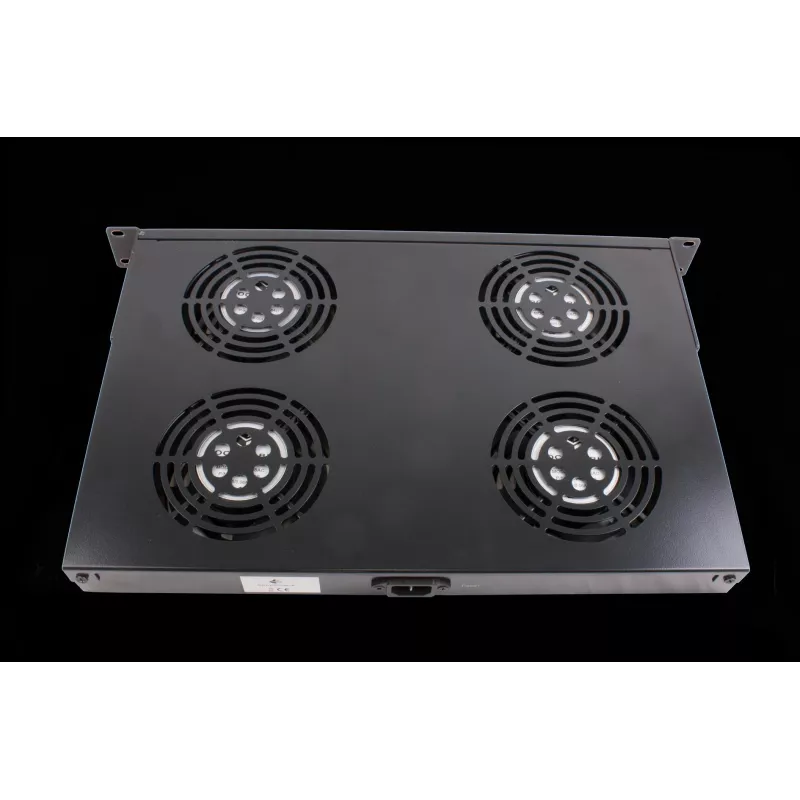 Rockstable Elemento di ventilazione 1U da 19 pollici - Ventola - Ventola integrata - 440 m³/h - Acciaio - Nero - 1 pezzo (RS19-FT1U4)