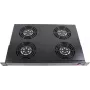 Rockstable Elemento di ventilazione 1U da 19 pollici - Ventola - Ventola integrata - 440 m³/h - Acciaio - Nero - 1 pezzo (RS19-FT1U4)