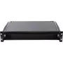 Rockstable Unità cassetto rack 2U 19 pollici - acciaio heavy duty - nero - acciaio laminato a freddo SPCC - cassetto scorrevole - 6,92 kg (RS19-TH02)