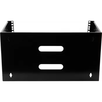 Rockstable Staffa a parete 6U 19 pollici - kit di montaggio - acciaio SPCC - nero - 1 pz. - 3,86 kg (RS19-WMB6)