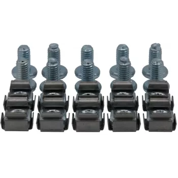 Rockstable set viti a brugola M6 - montaggio rack - argento - 10 pezzi (RS19-M612)