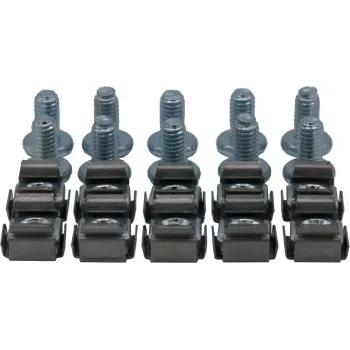 Rockstable set viti a brugola M6 - montaggio rack - argento - 10 pezzi (RS19-M612)