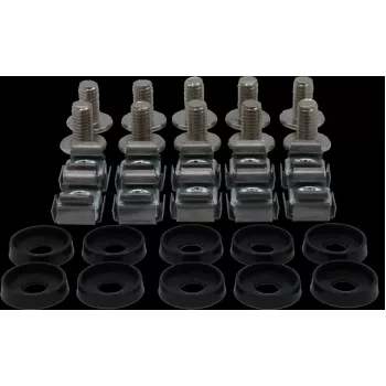 Rockstable set viti M6 Phillips - montaggio rack - argento - 10 pezzi (RS19-M611)