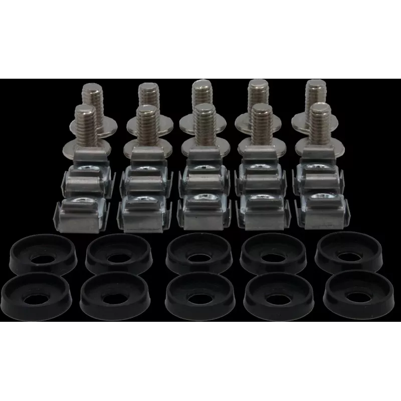 Rockstable set viti M6 Phillips - montaggio rack - argento - 10 pezzi (RS19-M611)